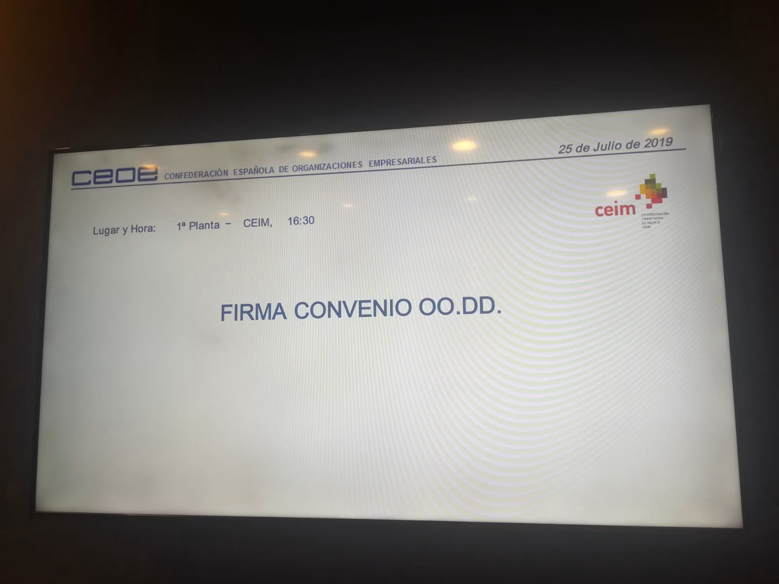 ¡Habemus convenio!