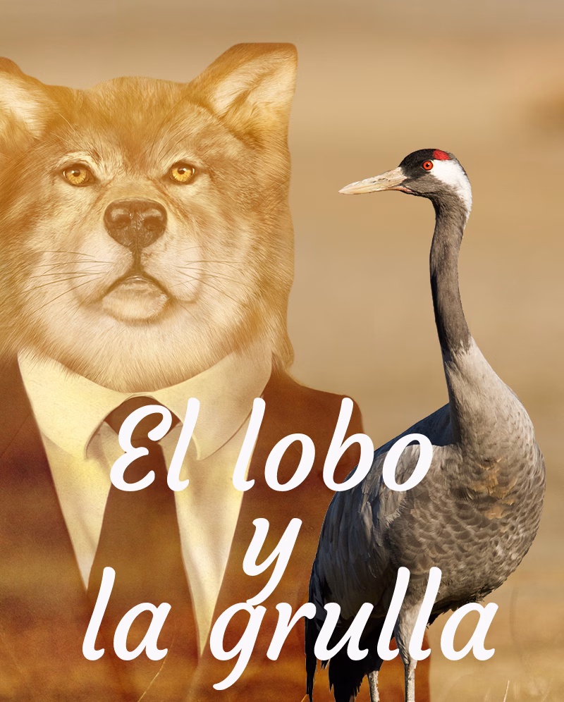 El lobo y la grulla